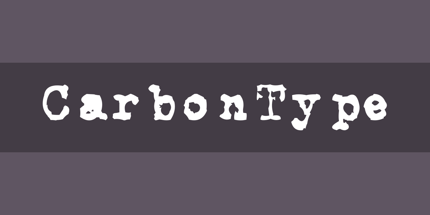 CarbonType Font preview